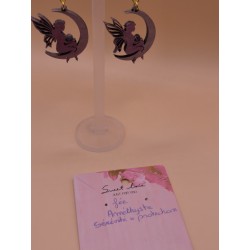 Boucle fée + pierre