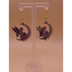 Boucle fée + pierre